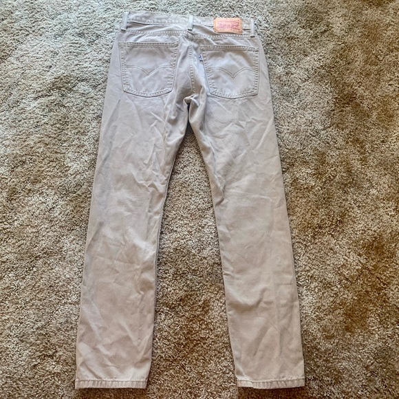 Levis 510 Cream Skinny Fit Pants - Men’s 30 x 30 - Picture 2 of 7